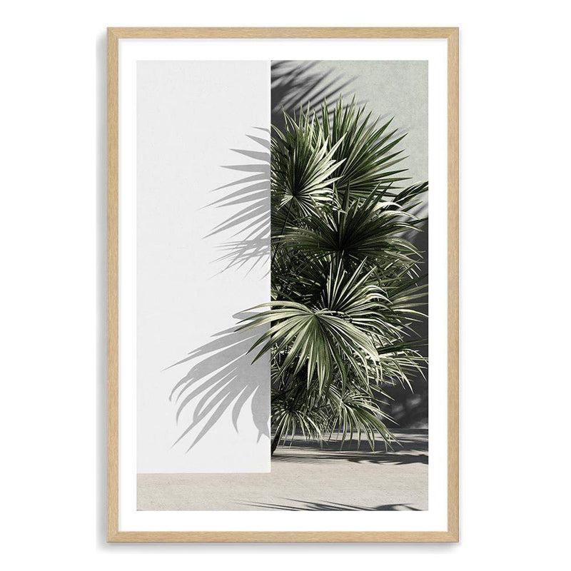 Palms Edge-The Paper Tree-abstract,america,architecture,boho,building,green,hamptons,lines,minimalist,palm frond,palm springs,plam,plam tree,portrait,premium art print,retro,scandi,vintage,wall art,Wall_Art,Wall_Art_Prints,white