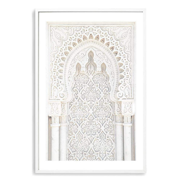 Moroccan Arch-The Paper Tree-Arch,Architecture,boho,door,minimalist,moroccan,moroccan Arch,morocco,neutral,portrait,premium art print,scandi,wall art,Wall_Art,Wall_Art_Prints,white