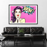 I'm Shocked Pop-The Paper Tree-cartoon,colourful,comic,eclectic,landscape,pink,pop art,premium art print,purple,unique,wall art,Wall_Art,Wall_Art_Prints,woman