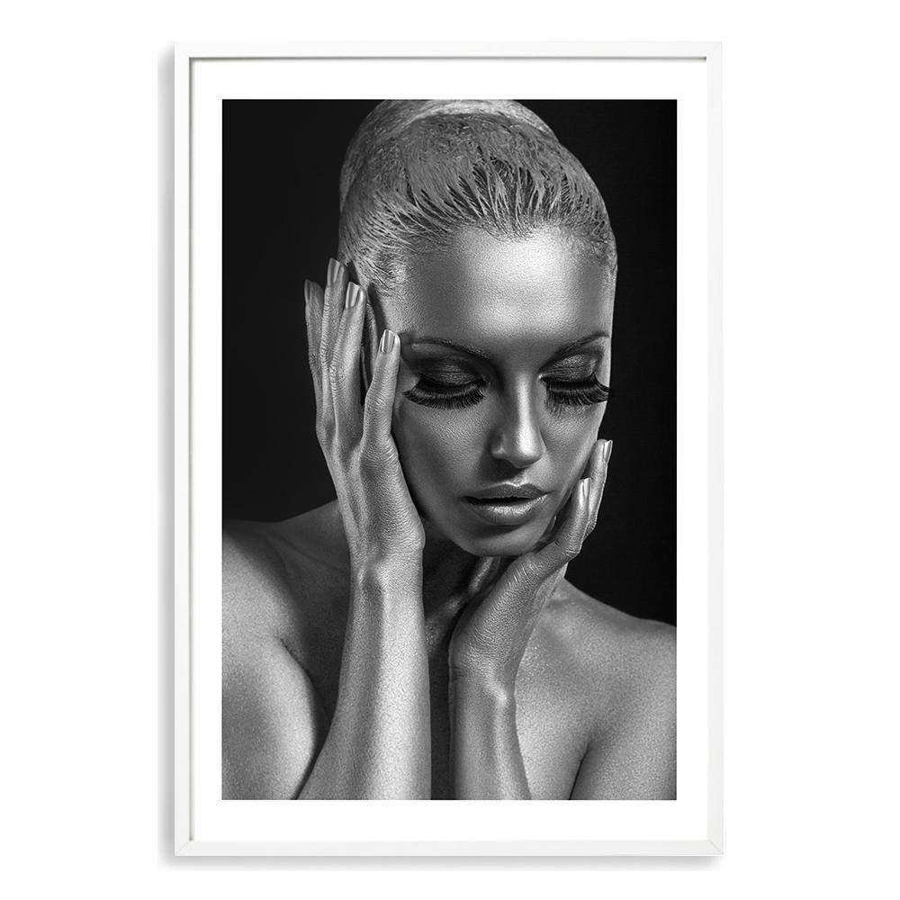 The Woman In Silver Art Print Framed Wall Art And Canvas Print The Paper Tree 4858