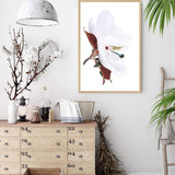 White Magnolia-The Paper Tree-botanical,floral,flower,hamptons,magnolia,magnolia flower,neutral,portrait,premium art print,tan,wall art,Wall_Art,Wall_Art_Prints,white,white flower,white magnolia