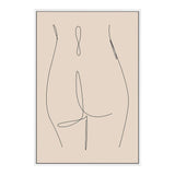 Female Figure Line II-The Paper Tree-abstract,boho,continuous line,curves,female,female figure,female form,figure,line art,modern,neutral,one line,organic shape,peach,portrait,premium art print,shape,single line,wall art,Wall_Art,Wall_Art_Prints