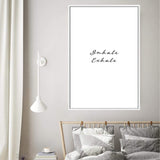 Inhale Exhale-The Paper Tree-black & white,black and white,boho,breathe,calm,exhale,hamptons,inhale,just relax,meditation,monochrome,motivational,neutral,portrait,premium art print,quote,relax,text,typography,wall art,Wall_Art,Wall_Art_Prints