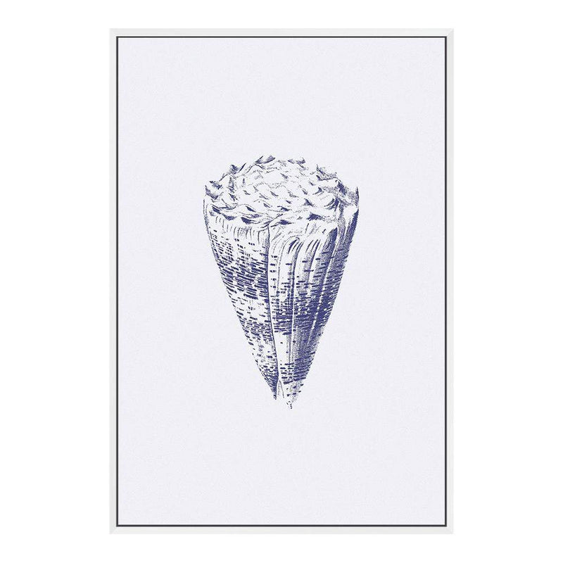 Blue Sea Shell IIII | Hamptons-The Paper Tree-Art_Prints,Artwork,BEACH,blue,blue coral,coastal,COASTAL ART,coral,Designer,hamptons,portrait,premium art print,sea shell,shell,wall art,Wall_Art,Wall_Art_Prints