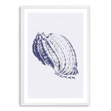 Blue Sea Shell IIIII | Hamptons-The Paper Tree-Art_Prints,Artwork,BEACH,blue,blue coral,coastal,COASTAL ART,coral,Designer,hamptons,portrait,premium art print,sea shell,shell,wall art,Wall_Art,Wall_Art_Prints