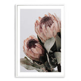 Set of 2 - Peach Protea Floral & No.2-The Paper Tree-Artwork,boho,coastal,Floral,flower,gift,peach,portrait,premium art print,protea,wall art,Wall_Art,Wall_Art_Prints