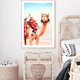 Boho Desert Camel-The Paper Tree-Art_Prints,Artwork,BOHEMIAN,BOHO,burnt orange,camel,COLOURFUL,desert,Designer,horizon,moroccan,morocco,orange,portrait,premium art print,SETS,TAN,VIBRANT,wall art,Wall_Art,Wall_Art_Prints