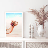 Boho Desert Camel II-The Paper Tree-Art_Prints,Artwork,bohemian,BOHO,burnt orange,camel,COLOURFUL,desert,Designer,horizon,moroccan,morocco,orange,portrait,premium art print,SET,TAN,VIBRANT,wall art,Wall_Art,Wall_Art_Prints