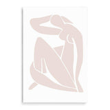 Neutral Beige Figure-The Paper Tree-abstract,beige,blue nudes,blush,boho,female figure,figure,hamptons,lady,Matisse,modern,neutral,nu bleu,pink,portrait,premium art print,wall art,Wall_Art,Wall_Art_Prints