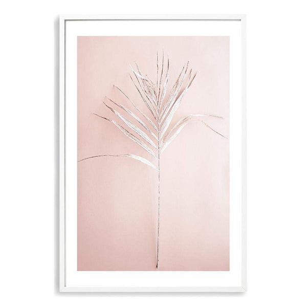 Blush Boho Palm Leaf-The Paper Tree-blush,bohemian,boho,dried,dried palm,earthy,neutral,original,palm frond,palm leaf,peach,pink,portrait,premium art print,scandi,wall art,Wall_Art,Wall_Art_Prints