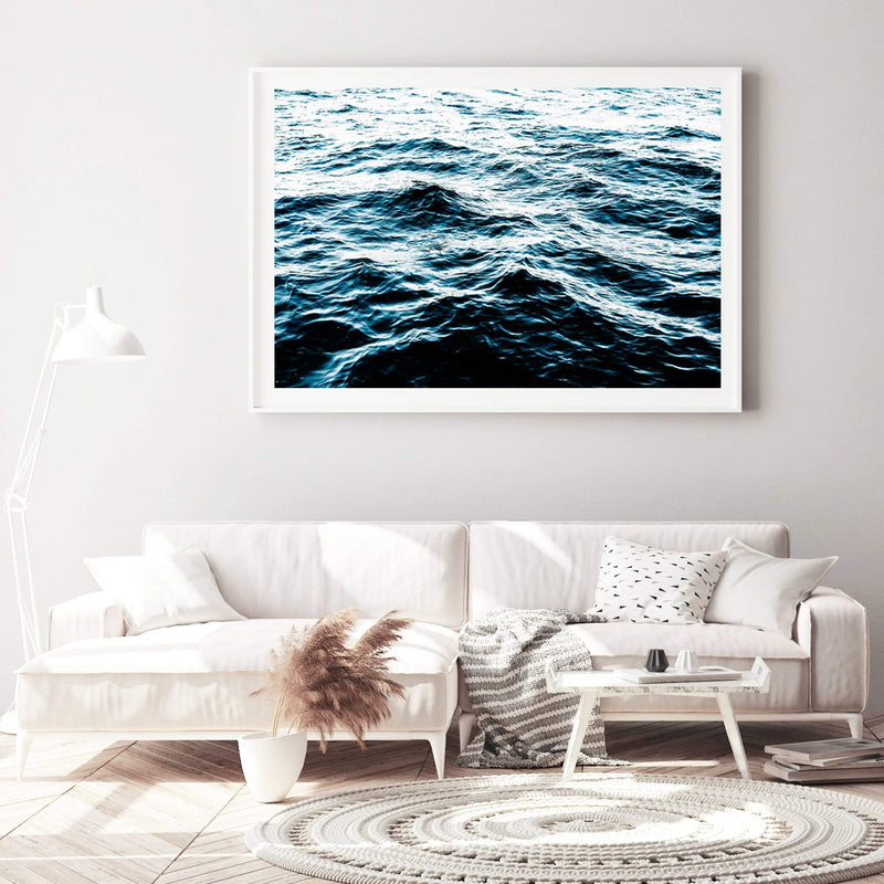 Ocean Waves-The Paper Tree-Art_Prints,BEACH,blue,coastal,COASTAL ART,Designer,hamptons,landscape,ocean,ocean ripples,Ocean surface,Ocean waves,premium art print,ripples,surfers,wall art,Wall_Art,Wall_Art_Prints,water,waves