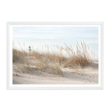 The Lighthouse-The Paper Tree-beach,boho,coastal,coastal grass,coastal reeds,grass,hamptons,landscape,lighthouse,neutral,premium art print,reeds,shore,tall grass,wall art,Wall_Art,Wall_Art_Prints