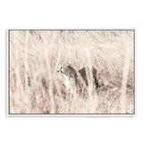 Cheetah In The Grass-The Paper Tree-africa,african,animal,boho,cat,cheetah,grass,landscape,nature,neutral,premium art print,tall grass,wall art,Wall_Art,Wall_Art_Prints