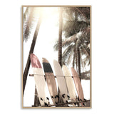 Surfers Sunset II-The Paper Tree-beach,boho,coast,coastal,hamptons,hawaii,neutral,portrait,premium art print,sunset,surf,surf board,surfer,wall art,Wall_Art,Wall_Art_Prints