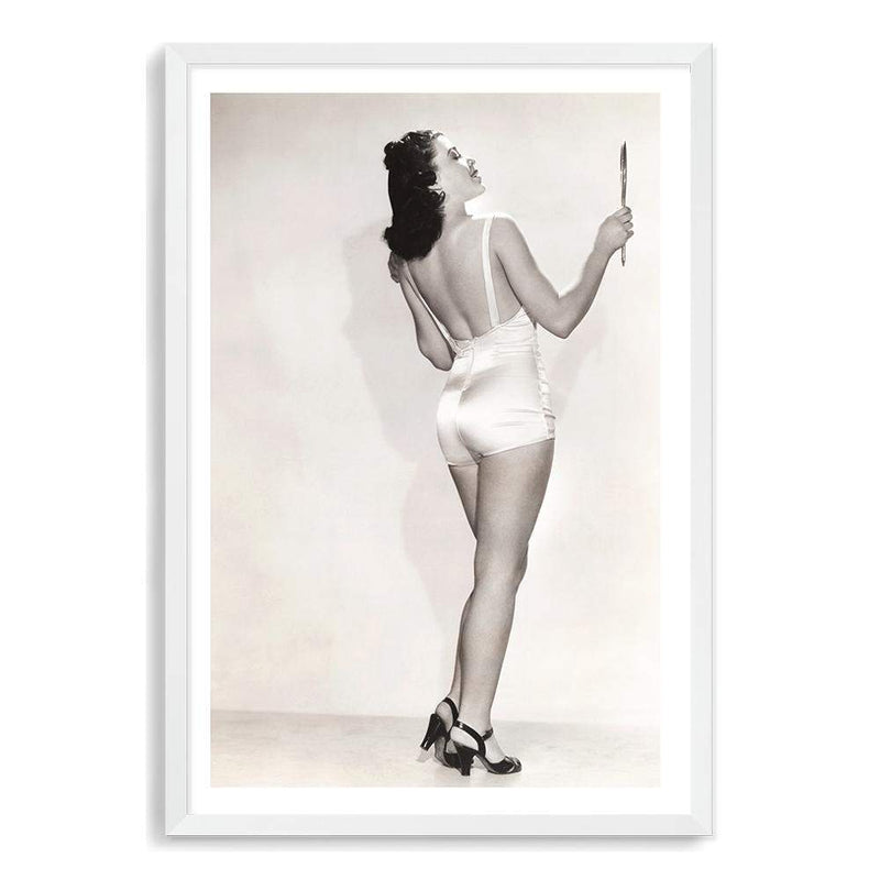 The Vintage Bathing Suit-The Paper Tree-1950's,bathing suit,bathingsuit,designer,neutral,premium art print,retro,unique,vintage,wall art,Wall_Art,Wall_Art_Prints,woman