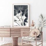 Palm Fronds-The Paper Tree-bismark palm,black & white,blue,boho,botanical,hamptons,leaf,minimalist,monochrome,palm,palm frond,palm tree,portrait,premium art print,scandi,wall art,Wall_Art,Wall_Art_Prints