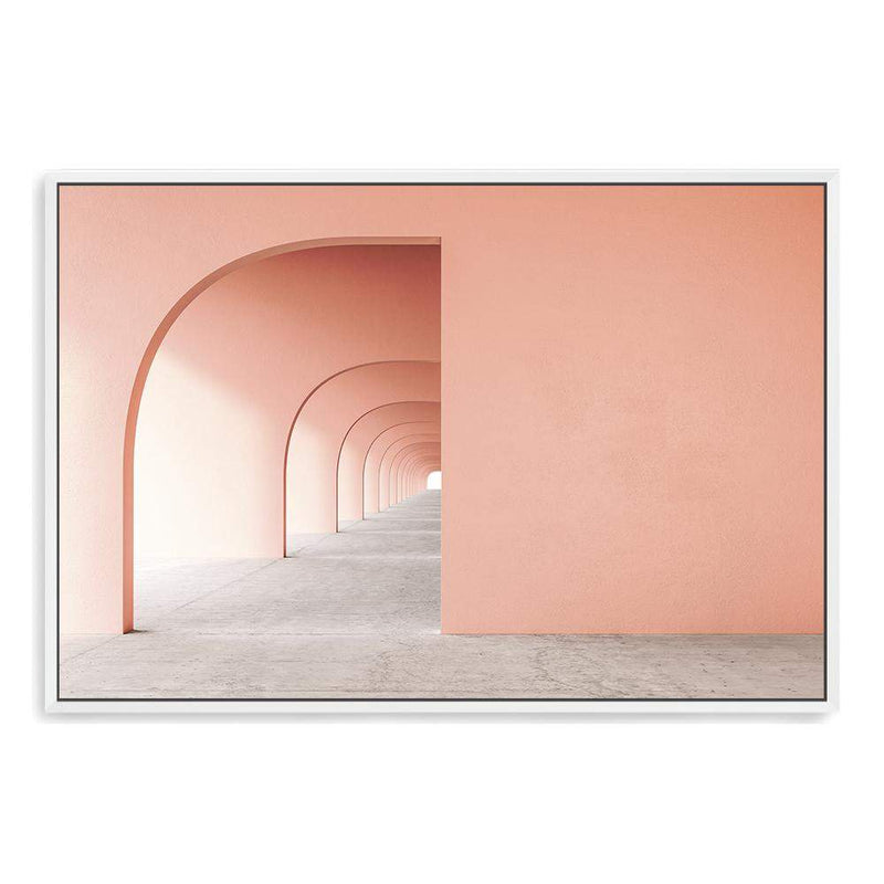 Boho Arch-The Paper Tree-abstract,arch,architecture,bohemian,boho,landscape,lines,minimalist,orange,pastel,premium art print,terracotta,tunnle,wall art,Wall_Art,Wall_Art_Prints