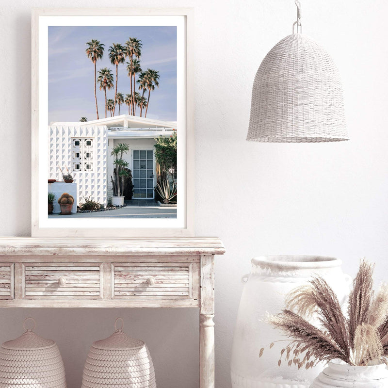 The Palm Springs Property-The Paper Tree-architecture,building,california,house,mid century,midcentury,palm,palm springs,portrait,premium art print,property,retro,slim aarons,wall art,Wall_Art,Wall_Art_Prints