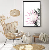 Pink Protea-The Paper Tree-dusty pink,floral,flower,flowers,pink flower,pink protea,portrait,premium art print,protea,protea flower,protea flowers,wall art,Wall_Art,Wall_Art_Prints