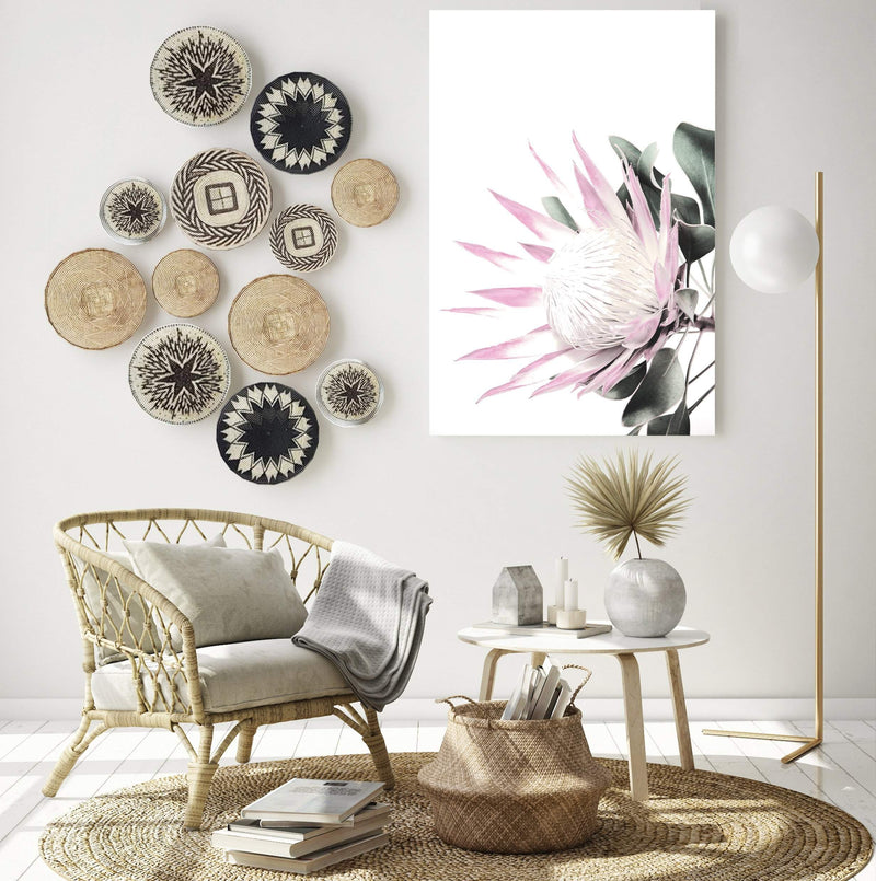Pink Protea-The Paper Tree-dusty pink,floral,flower,flowers,pink flower,pink protea,portrait,premium art print,protea,protea flower,protea flowers,wall art,Wall_Art,Wall_Art_Prints