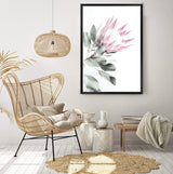 Pink Protea II-The Paper Tree-dusty pink,floral,flower,flowers,pink flower,pink protea,portrait,premium art print,protea,protea flower,protea flowers,wall art,Wall_Art,Wall_Art_Prints