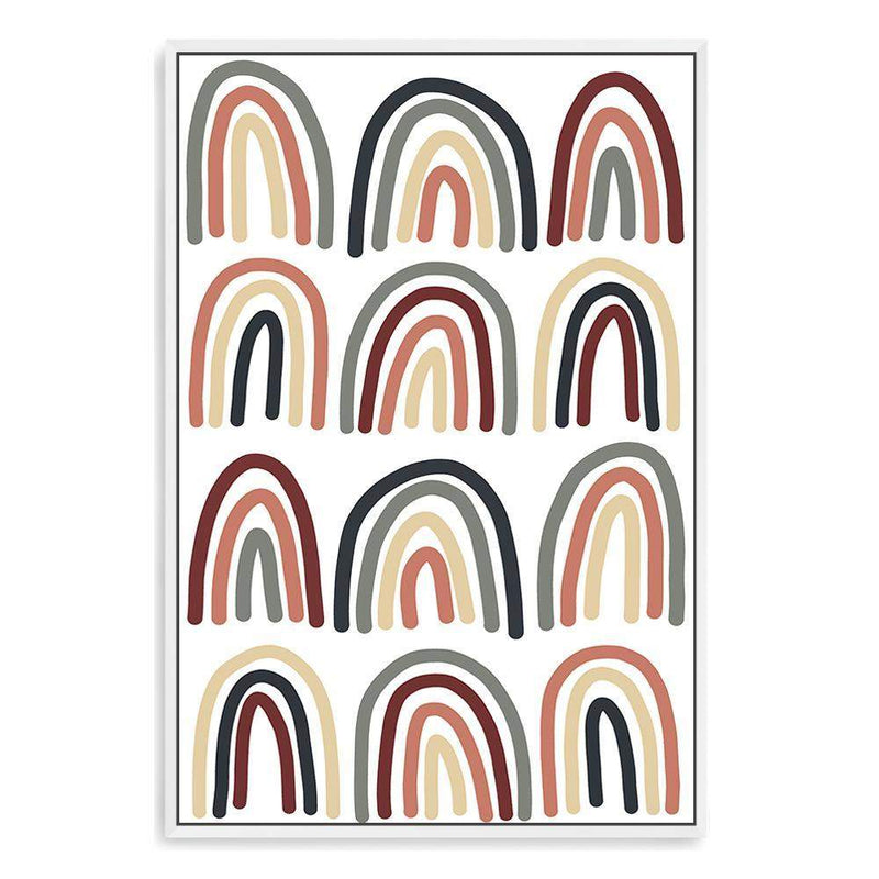 Neutral Rainbow-The Paper Tree-beige,bohemian,boho,green,nuetral,orange,portrait,premium art print,rainbow,tan,wall art,Wall_Art,Wall_Art_Prints
