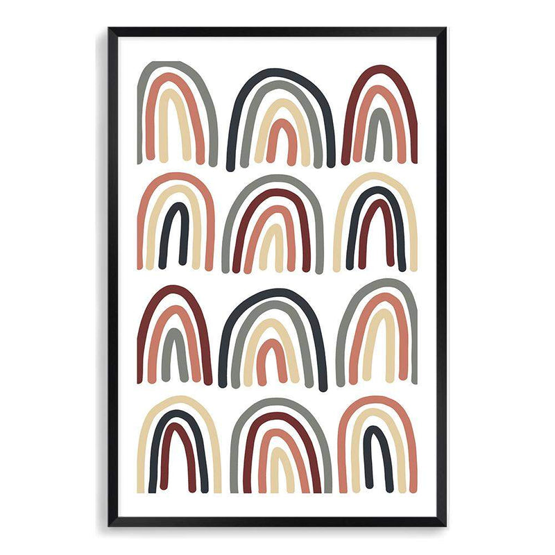 Neutral Rainbow-The Paper Tree-beige,bohemian,boho,green,nuetral,orange,portrait,premium art print,rainbow,tan,wall art,Wall_Art,Wall_Art_Prints