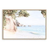 Seaside Oasis-The Paper Tree-beach,coast,coastal,coastline,hamptons,leaves,oasis,ocean,premium art print,private beach,trees,wall art,Wall_Art,Wall_Art_Prints,water,waves