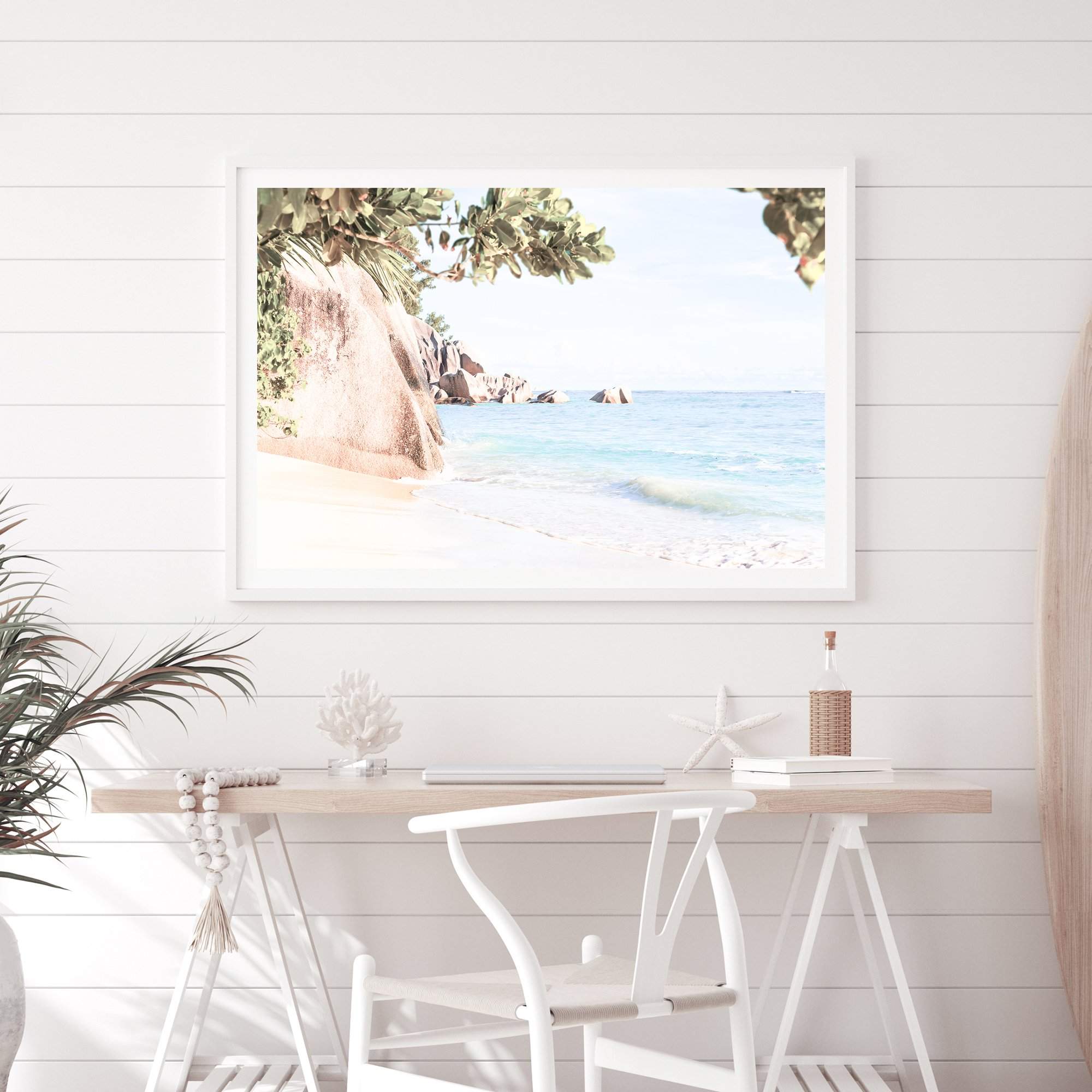 Seaside Oasis Art Print, Framed Wall Art & Canvas Print – The Paper Tree