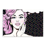 I'm Shocked Pop-The Paper Tree-cartoon,colourful,comic,eclectic,landscape,pink,pop art,premium art print,purple,unique,wall art,Wall_Art,Wall_Art_Prints,woman