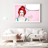 A OK Pop-The Paper Tree-cartoon,colourful,comic,eclectic,landscape,pink,pop art,premium art print,unique,wall art,Wall_Art,Wall_Art_Prints,woman