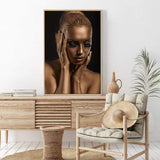 The Woman In Bronze-The Paper Tree-bronze,contemporary,designer,elegant,female,premium art print,statue,wall art,Wall_Art,Wall_Art_Prints,woman