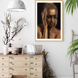 The Woman In Bronze-The Paper Tree-bronze,contemporary,designer,elegant,female,premium art print,statue,wall art,Wall_Art,Wall_Art_Prints,woman