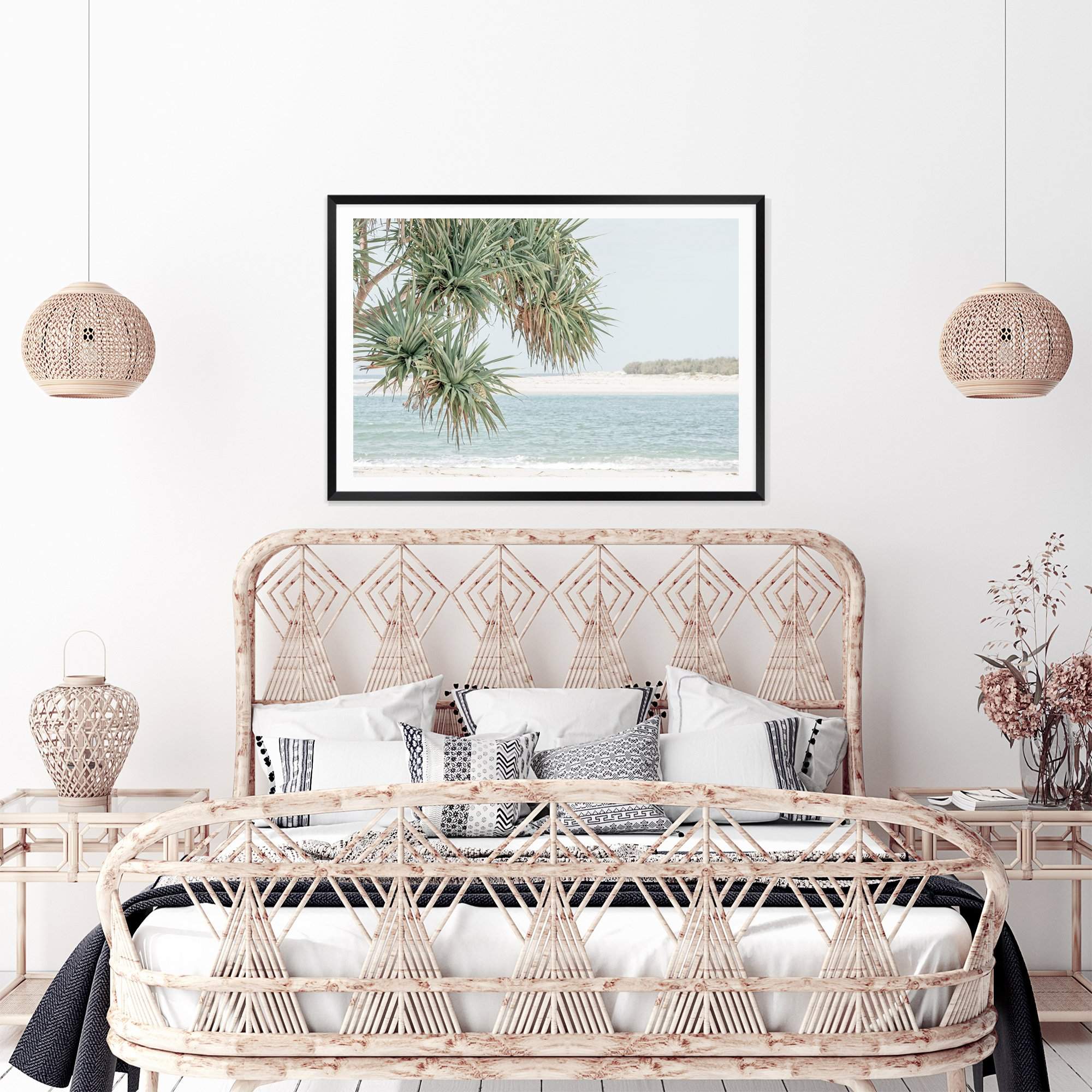 Pandanus By The Beach Art Print, Framed Wall Art & Canvas Print – The ...