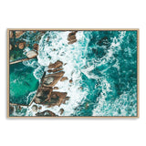 The Ocean Rock Pool II-The Paper Tree-africa,architecture,beachbuilding,coast,coastal,hamptons,landscape,ocean,ocean pool,pool,premium art print,retro,rocks,sea,seascape,seaside,shore,teal,vintage,wall art,Wall_Art,Wall_Art_Prints,water,waves