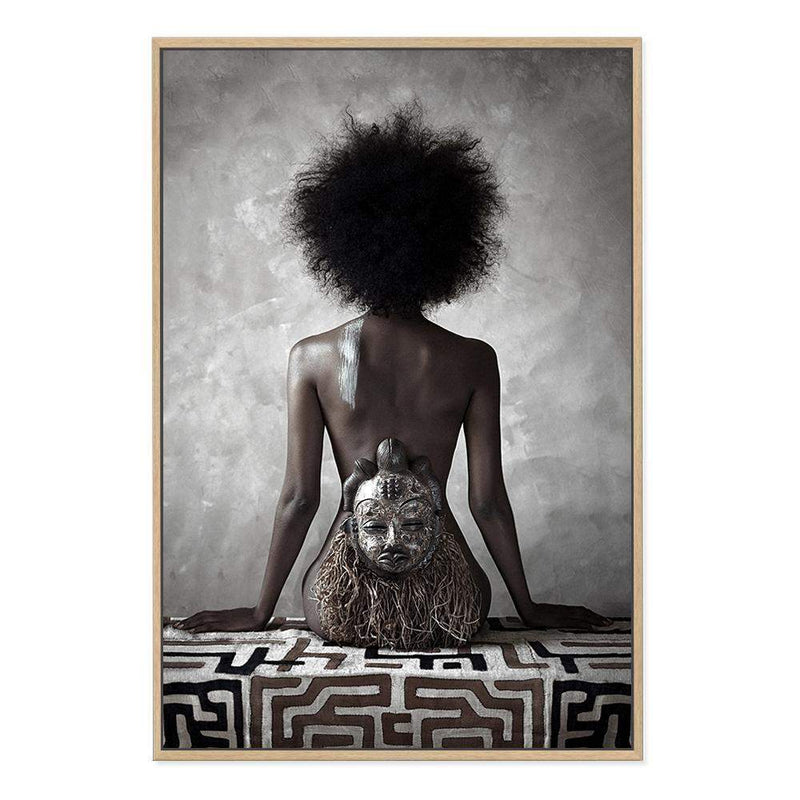 African Beauty-The Paper Tree-africa,african,boho,feature female,female,naked,painted woman,portrait,premium art print,queen,tribal,tribal woman,wall art,Wall_Art,Wall_Art_Prints,woman,women