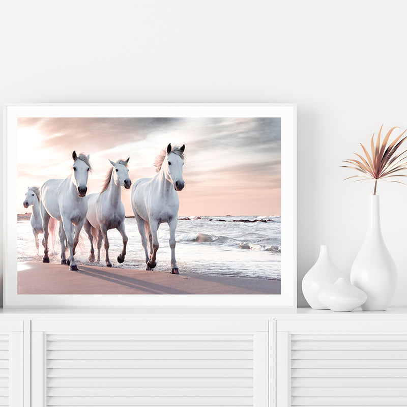 White Horses On The Beach