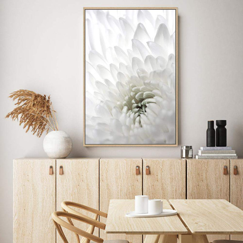 White Dahlia Flower II-The Paper Tree-botanical,dahlia,dahlia flower,floral,flower,hamptons,neutral,petals,portrait,premium art print,wall art,Wall_Art,Wall_Art_Prints,white,white dahlia