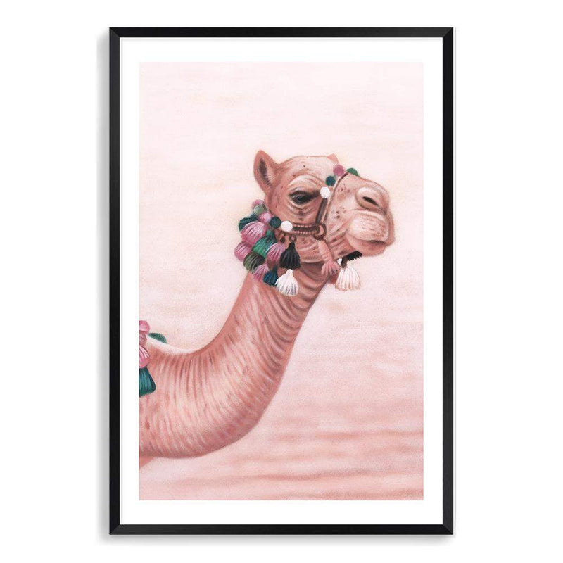 Painted Camel II-The Paper Tree-animal,boho,camel,moroccan,moroccan camel,morocco,orange,painted,painted print,pastel,peach,pink,portrait,premium art print,tan,wall art,Wall_Art,Wall_Art_Prints