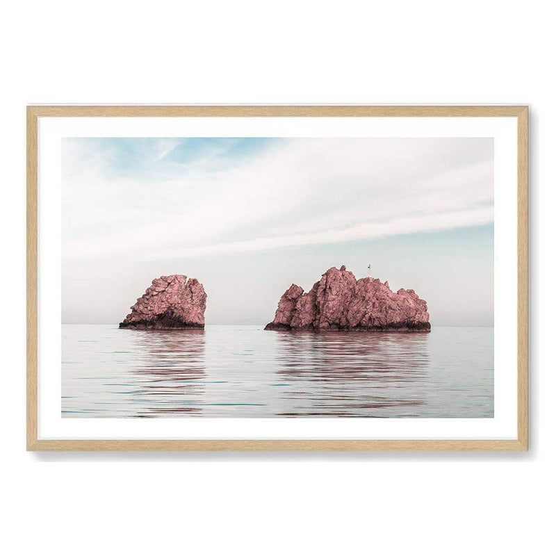 Nes Portes Rocks-The Paper Tree-beach,Greece,landmark,landscape,nes portes rocks,ocean,orange,Paros island,pink,premium art print,rocks,tan,wall art,Wall_Art,Wall_Art_Prints