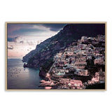 Positano Italy-The Paper Tree-amalfi,amalfi coast,europe,italian city,italy,landscape,ocean,pink,positano,positano sunset,premium art print,sunset,travel,wall art,Wall_Art,Wall_Art_Prints