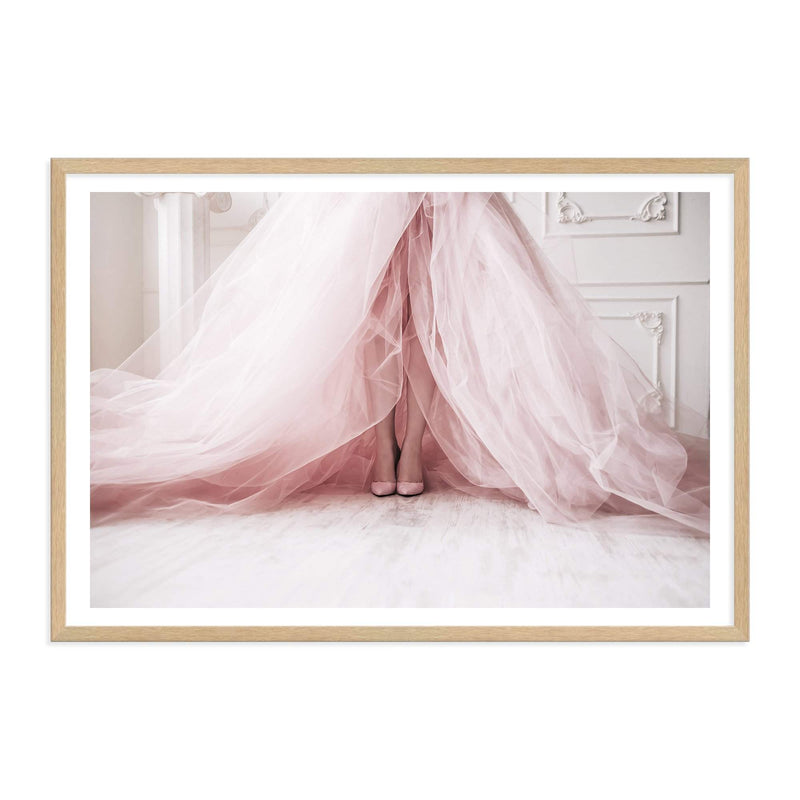 Pink Dress-The Paper Tree-dersigner,design,dress,fashion,feminine,landscape,pink,premium art print,shoes,wall art,Wall_Art,Wall_Art_Prints