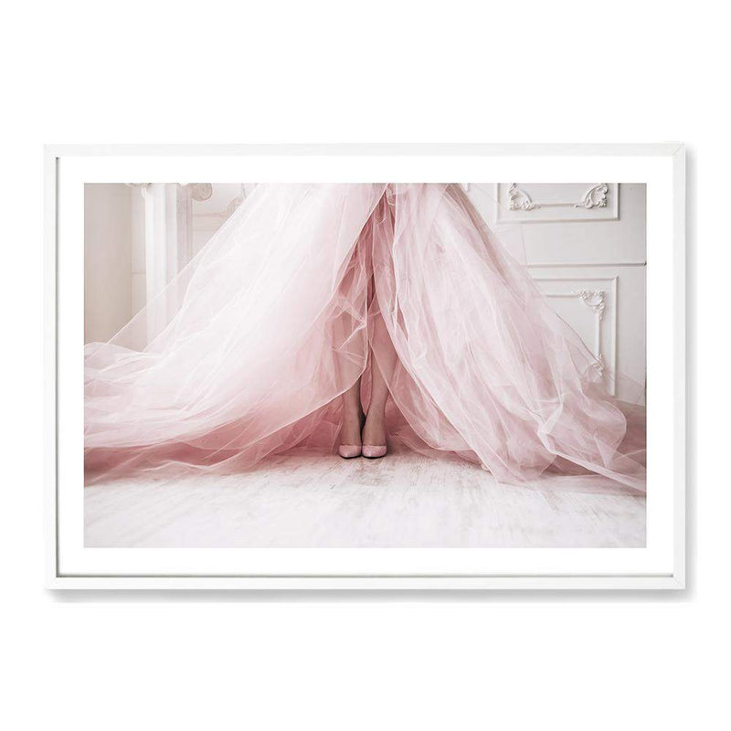 Pink Dress-The Paper Tree-dersigner,design,dress,fashion,feminine,landscape,pink,premium art print,shoes,wall art,Wall_Art,Wall_Art_Prints