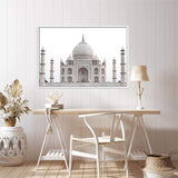 Taj Mahal-The Paper Tree-architectural,architecture,destination,india,landmark,landscape,neutral,peach,premium art print,taj mahal,towers,travel,wall art,Wall_Art,Wall_Art_Prints,white