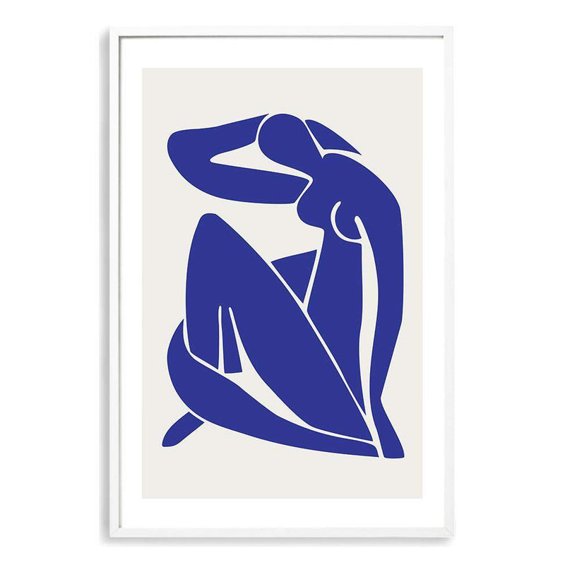 Blue Nudes-The Paper Tree-abstract,blue,blue nudes,hamptons,lady,Matisse,modern,nu bleu,portrait,premium art print,wall art,Wall_Art,Wall_Art_Prints