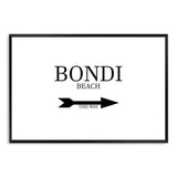 Bondi This Way-The Paper Tree-arrow,australia,black & white,black and white,boho,bondi,bondi beach,direction,directional,hamptons,landscape,monochrome,premium art print,text,typography,wall art,Wall_Art,Wall_Art_Prints