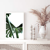 Monstera Leaves IIIII-The Paper Tree-botanical,dark green,green,jungle,leaf,leaves,minimal,modern,monstera,portrait,premium art print,scandi,wall art,Wall_Art,Wall_Art_Prints
