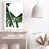 Monstera Leaves IIIII-The Paper Tree-botanical,dark green,green,jungle,leaf,leaves,minimal,modern,monstera,portrait,premium art print,scandi,wall art,Wall_Art,Wall_Art_Prints