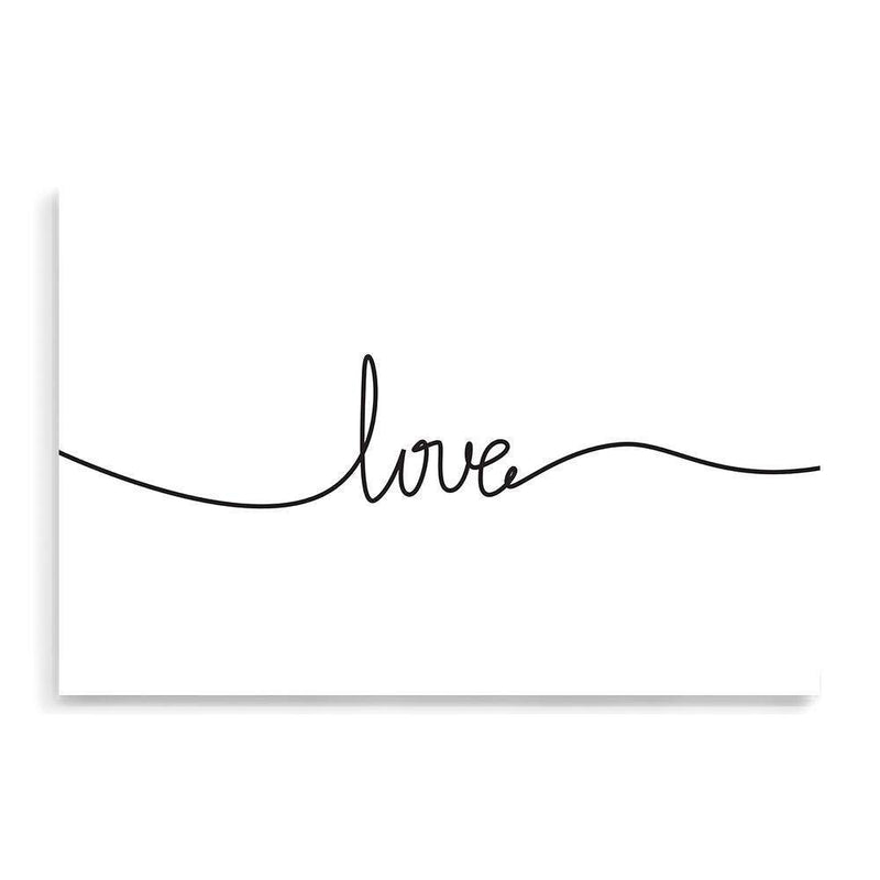 Love Line II-The Paper Tree-black & white,black and white,boho,hamptons,love,monochrome,neutral,portrait,premium art print,quote,text,typography,wall art,Wall_Art,Wall_Art_Prints