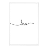 Love Line-The Paper Tree-black & white,black and white,boho,hamptons,love,monochrome,neutral,portrait,premium art print,quote,text,typography,wall art,Wall_Art,Wall_Art_Prints